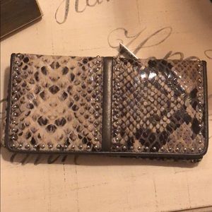 NWOT BRIGHTON SNAKESKIN WALLET